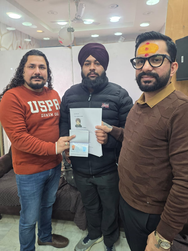 Ishpreet Kaur — visa approved with Maa Durga Consulting Group