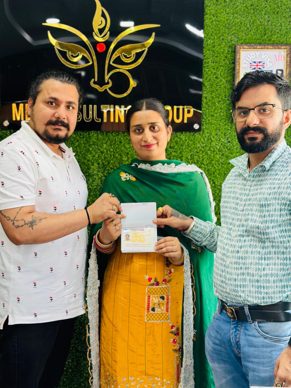 Nisha Thakur — visa approved with Maa Durga Consulting Group