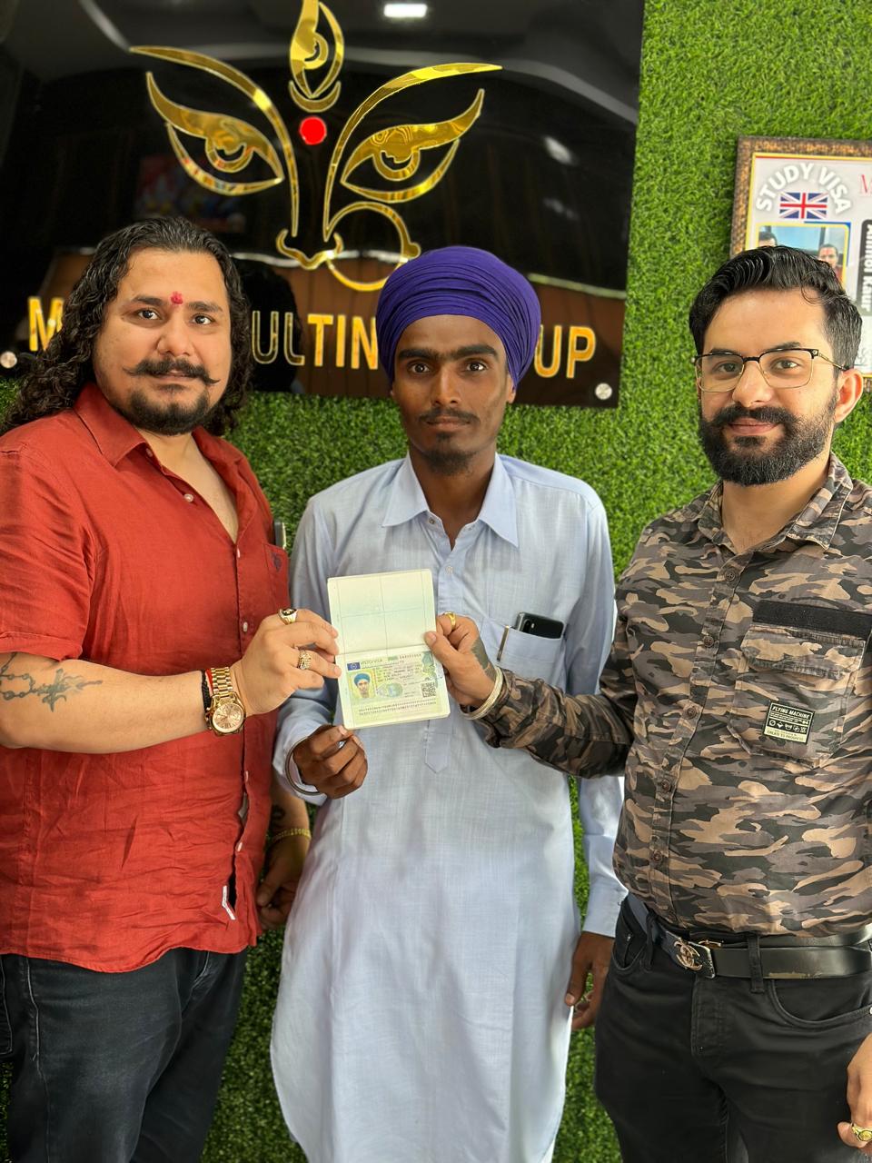 Aman Deol — visa approved with Maa Durga Consulting Group