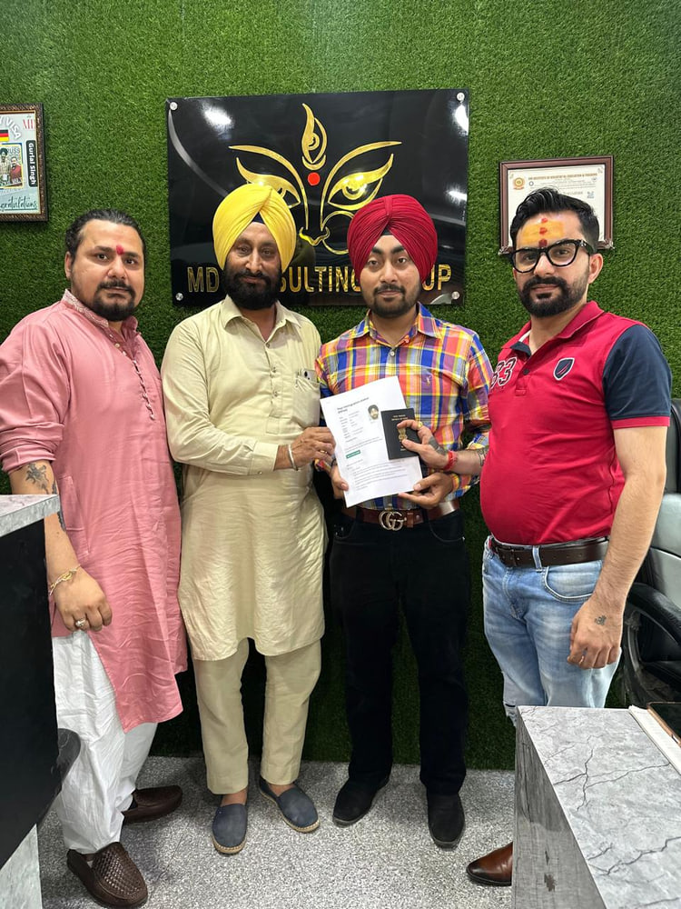 Navjot Brar — visa approved with Maa Durga Consulting Group