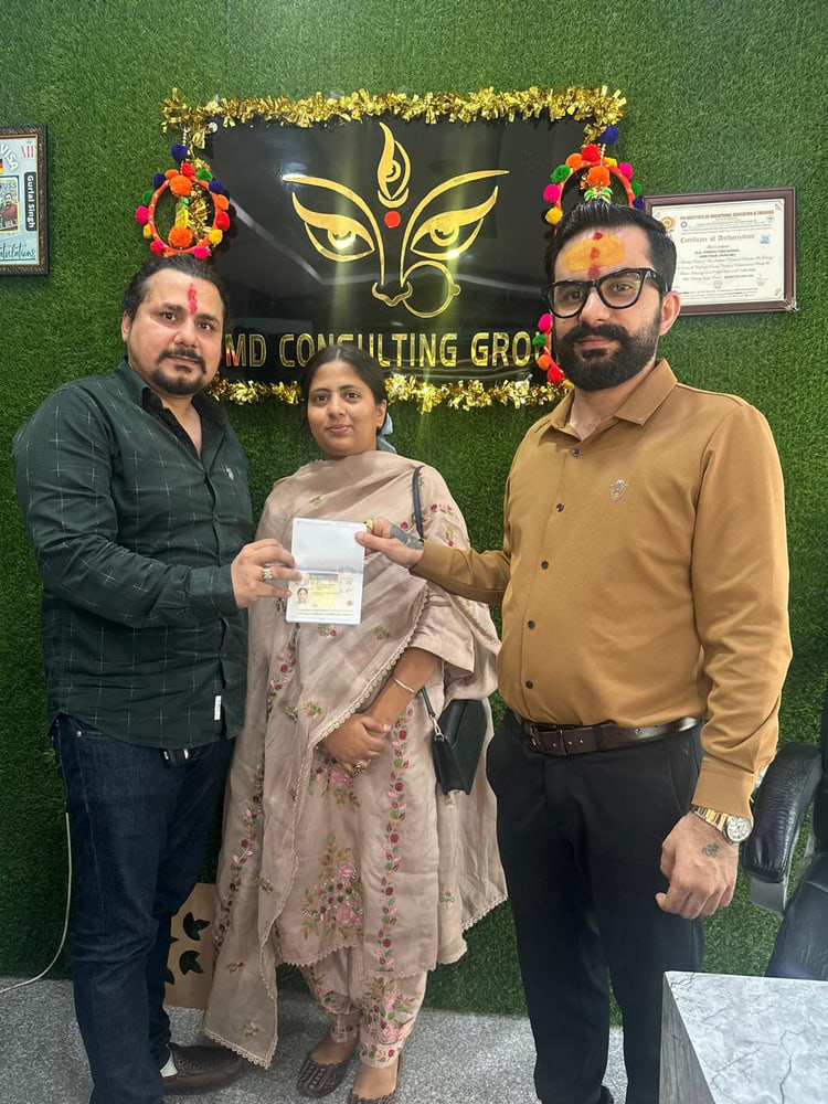 Manpreet Kaur — visa approved with Maa Durga Consulting Group