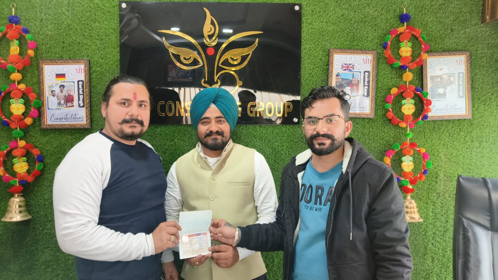 Harpreet Singh — visa approved with Maa Durga Consulting Group