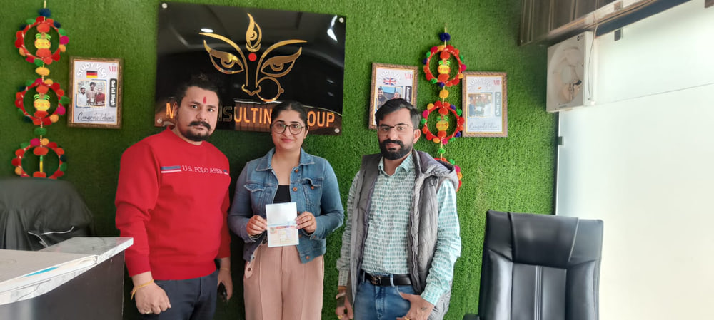 Simranjeet Kaur — visa approved with Maa Durga Consulting Group