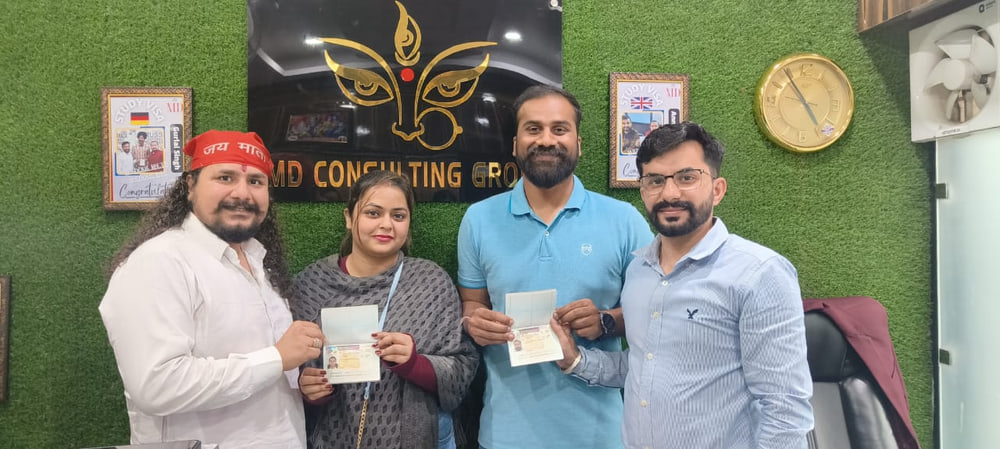Navjot Brar — visa approved with Maa Durga Consulting Group